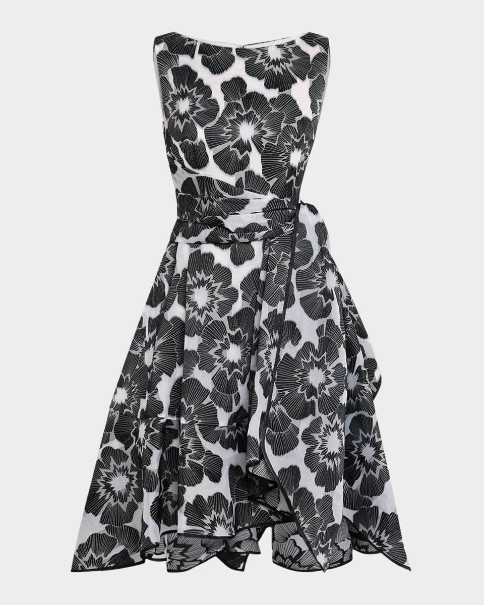 Floral Firecracker Organdy High-Low Dress